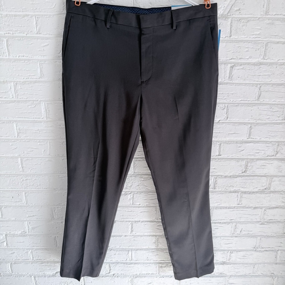 NWT Perry Ellis Portfolio Essentials Stretch Slim‎ Fit Mens Dress Pants Sz 36x30